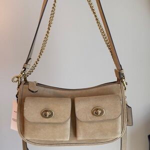 Coach Twin Turnlock Waverly Shoulder Bag